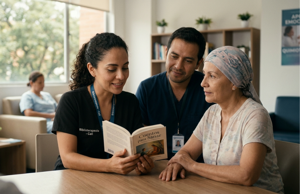 Biblioterapeutas acompañan a pacientes oncológicos en Cali
