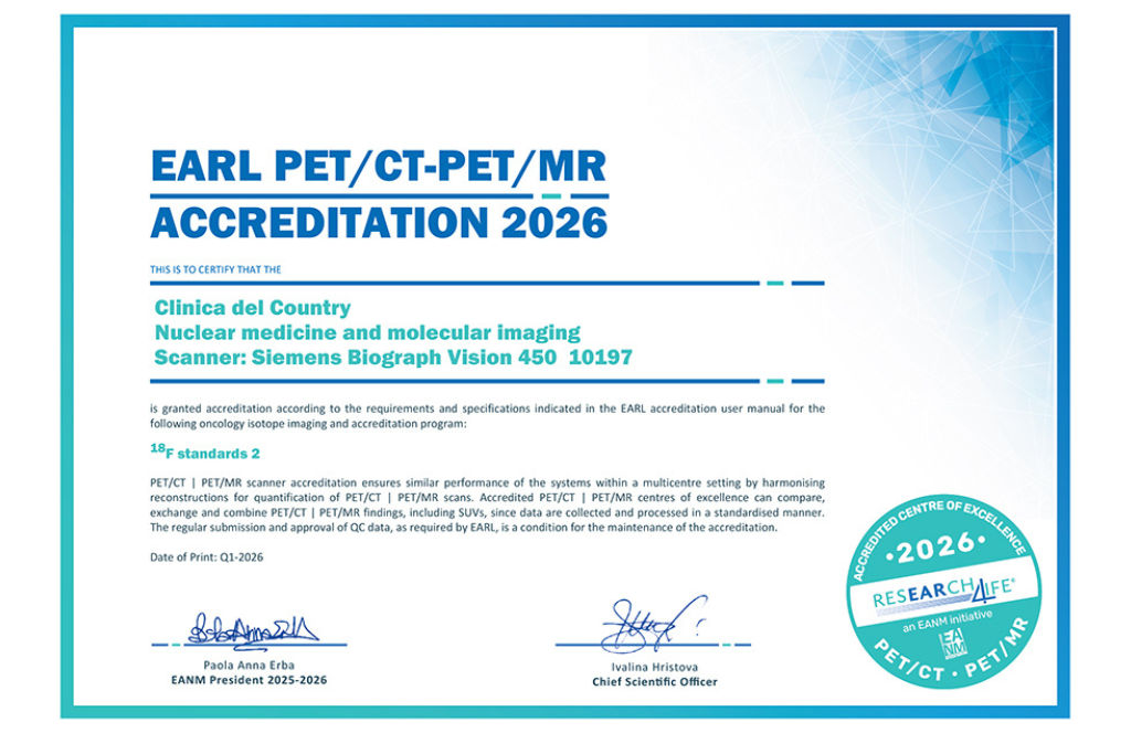 Clínica del Country recibe la máxima acreditación europea por su precisión en diagnósticos oncológicos y neurológicos
